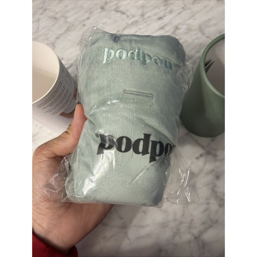 NODPOD - Weighted Blanket For Your Eyes Sleep Mask Sage Green NEW - Picture 9 of 12